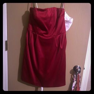 Red Express Design Studio Strapless Dress
